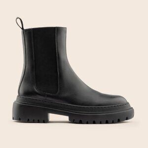 Maguire Corticella Black Leather Unlined Boot Chelsea Boot size 38